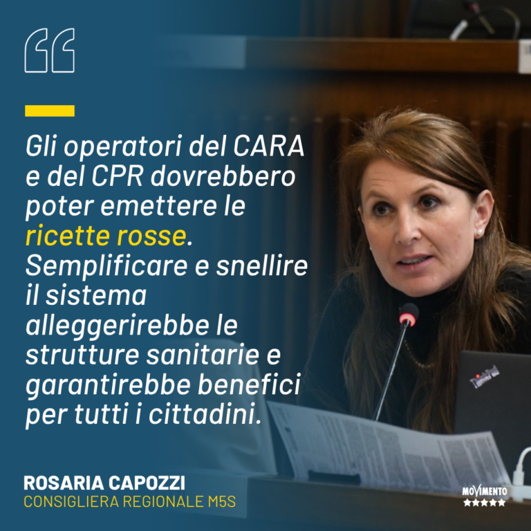 Migranti, Capozzi: Operatori Cara/Cpr emettano ricette rosse