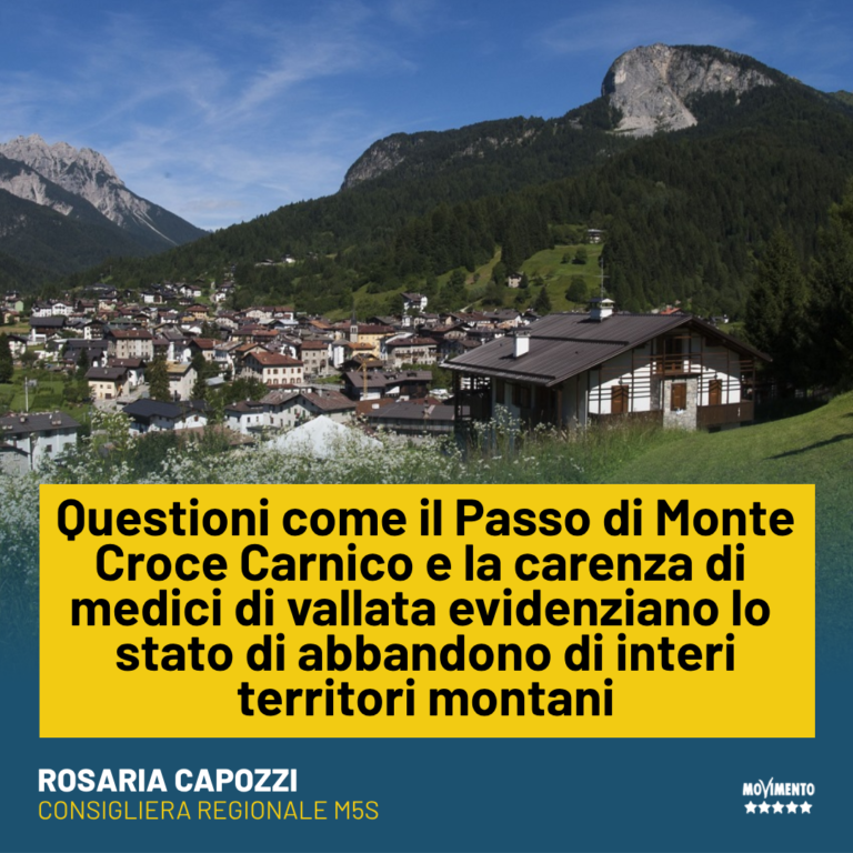 Montagna, Capozzi: Fedriga blocchi spopolamento