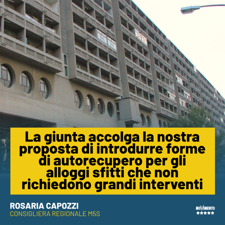 Casa, Capozzi: la Giunta accolga le nostre proposte sugli alloggi sfitti