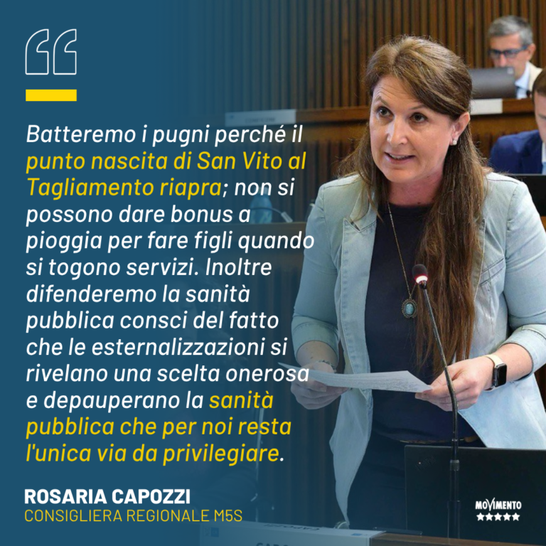 Punto nascita San Vito, Capozzi: Riaprire il punto nascita a difesa del SSR