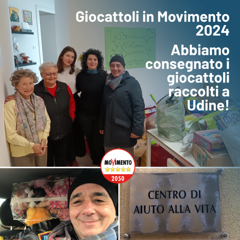 Giocattoli in Movimento 2024, abbiamo consegnato i giocattoli raccolti a Udine!