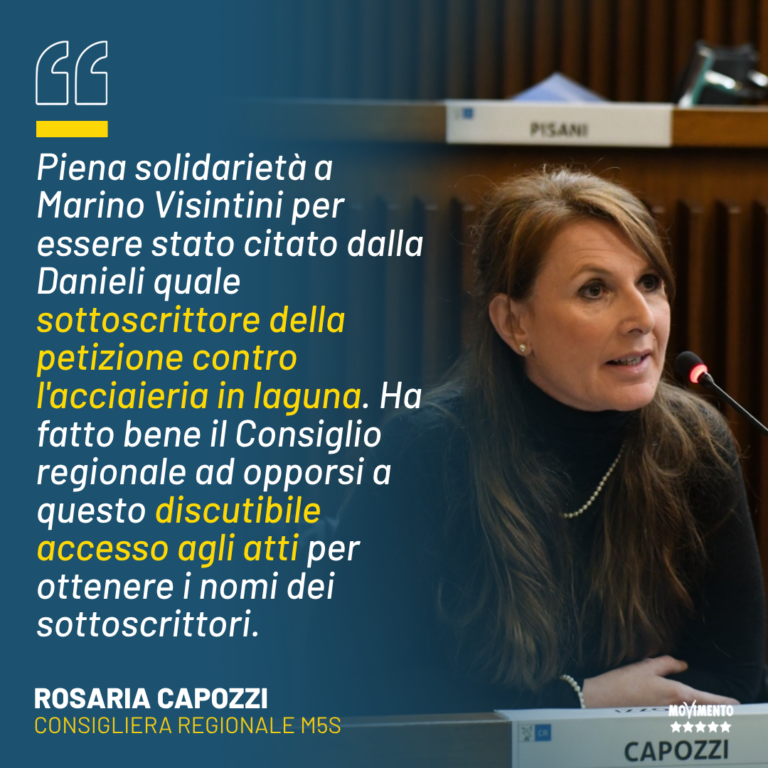 Acciaieria, le Opposizioni: Non comprimere i diritti dei firmatari della petizione