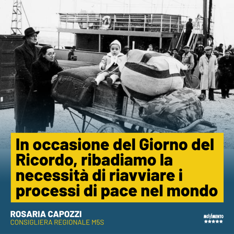 Giorno del Ricordo, Capozzi: Bisogna riconciliare e non dividere