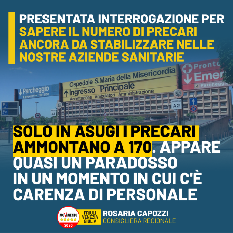 Sanità, Capozzi: Ancora numerosi i precari da stabilizzare