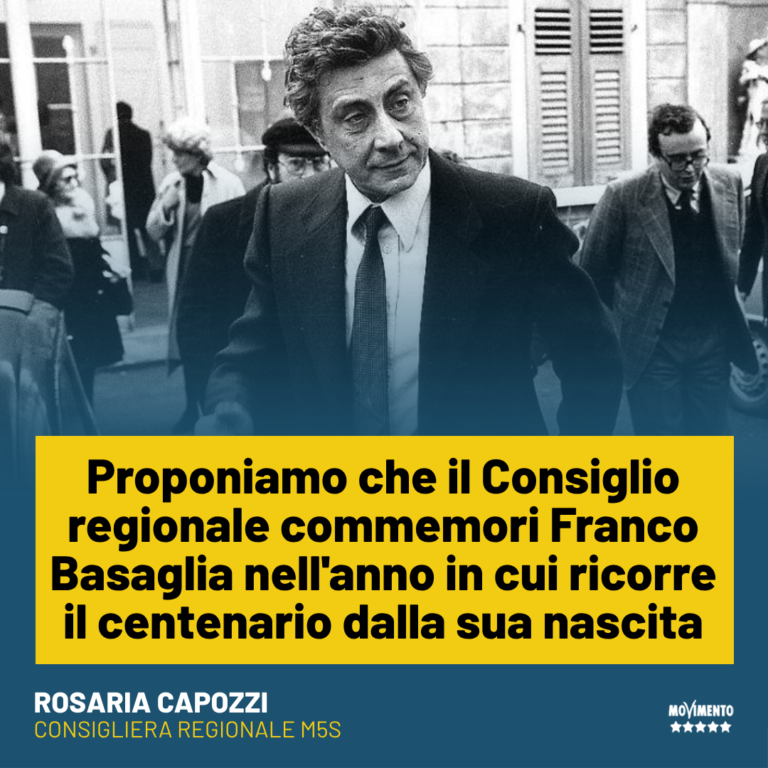 Basaglia, Capozzi: Giusto ricordarlo in Consiglio regionale