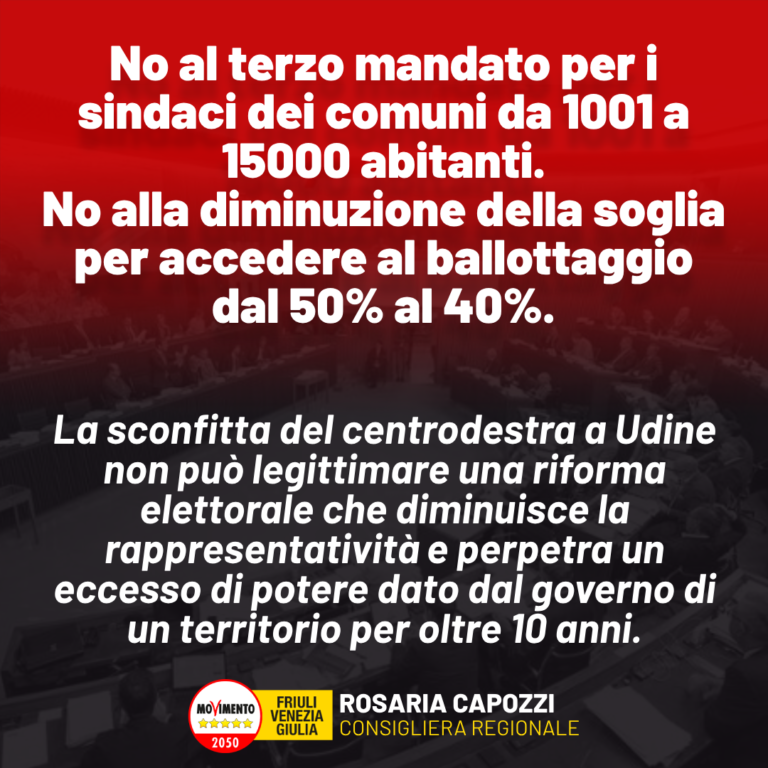 Legge elettorale, Capozzi: Scorretto fare modifiche con atto giuntale