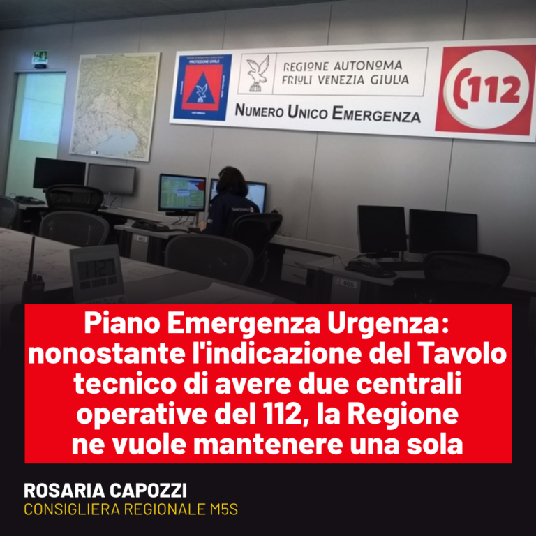 Sanità, Opposizioni: Criticità del Piano Emergenza Urgenza del FVG