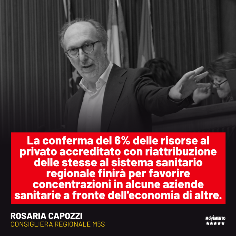 Sanità, Capozzi: Riccardi conferma 6% di spesa per la sanità privata, ma alcune aziende andranno ben oltre