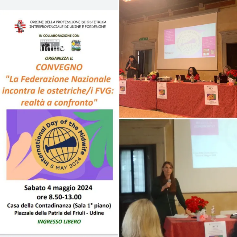 L’intervento di Rosaria Capozzi al convegno “La Federazione Nazionale incontra le ostretiche/i del FVG: realtà a confronto”