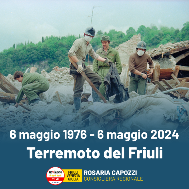 Capozzi: Ricostruzione del terremoto del 1976 dimostra che l’unione di un popolo può superare tutte le difficoltà