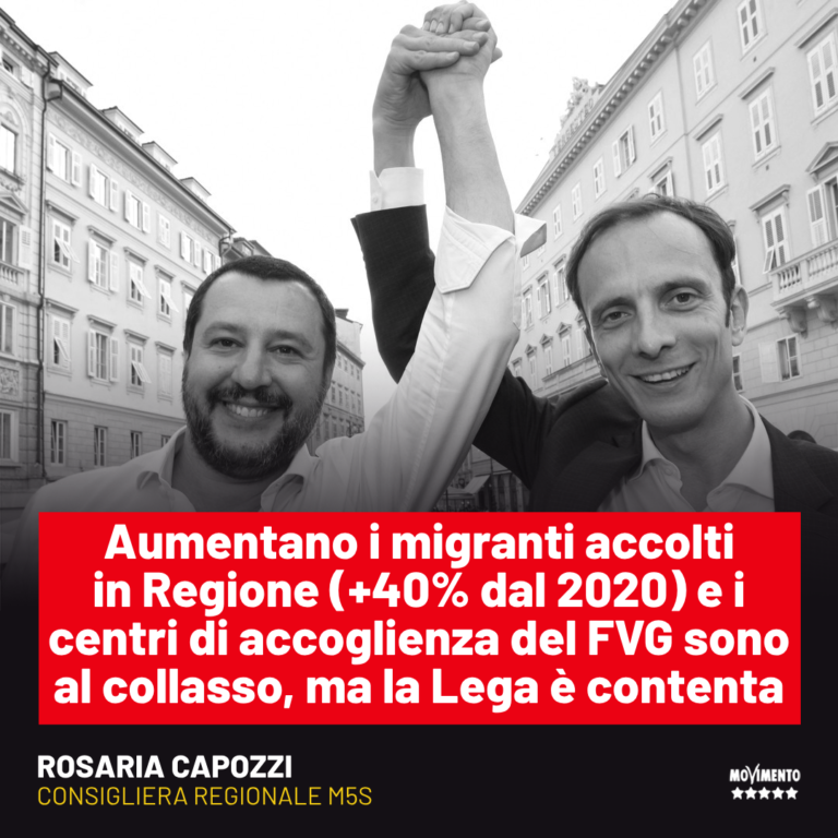 Immigrazione, Capozzi: Aumentano i migranti accolti in Regione (+40% dal 2020) e la Lega è contenta