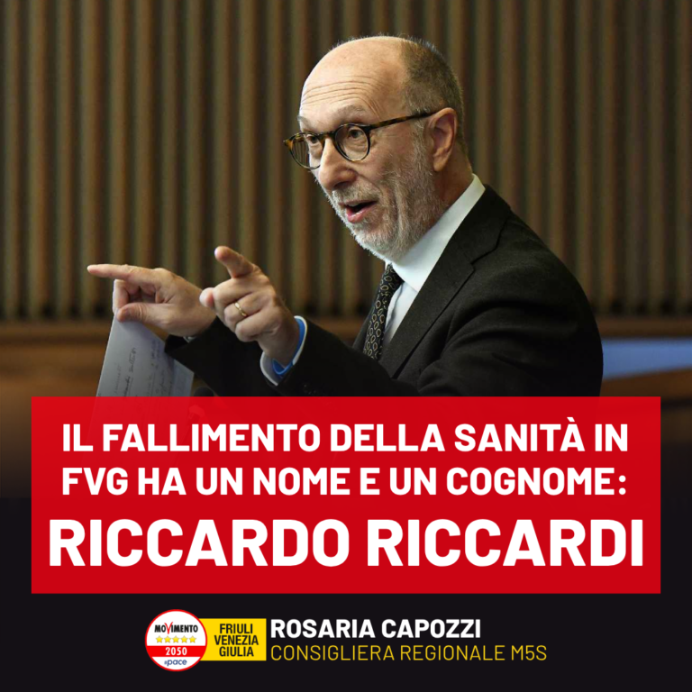 Capozzi: Il fallimento della sanità ha un nome e un cognome. Riccardo Riccardi