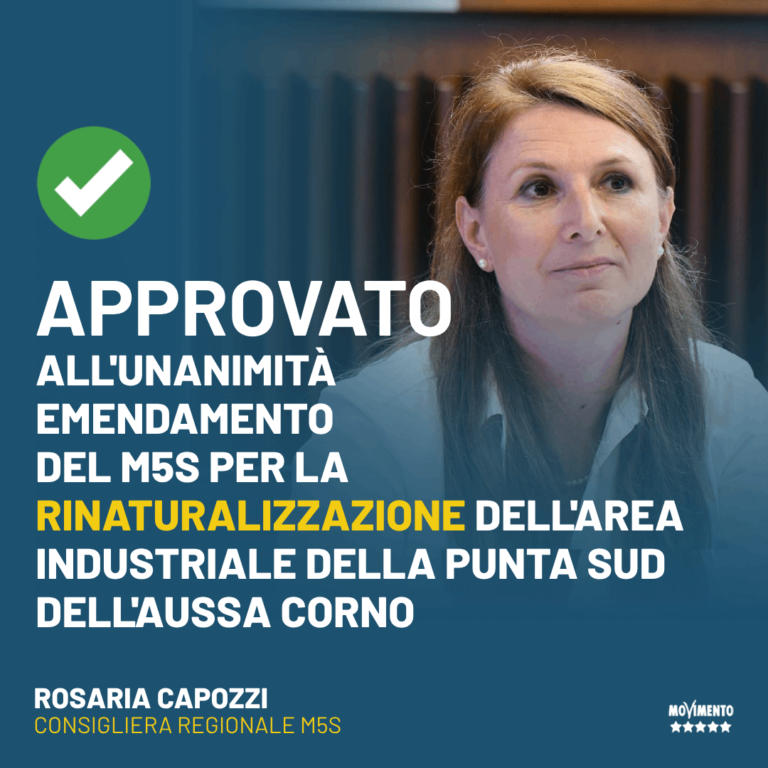 Bilancio, Capozzi: Con nostro emendamento garantite le risorse per la rinaturalizzazione della Punta Sud dell’Aussa Corno