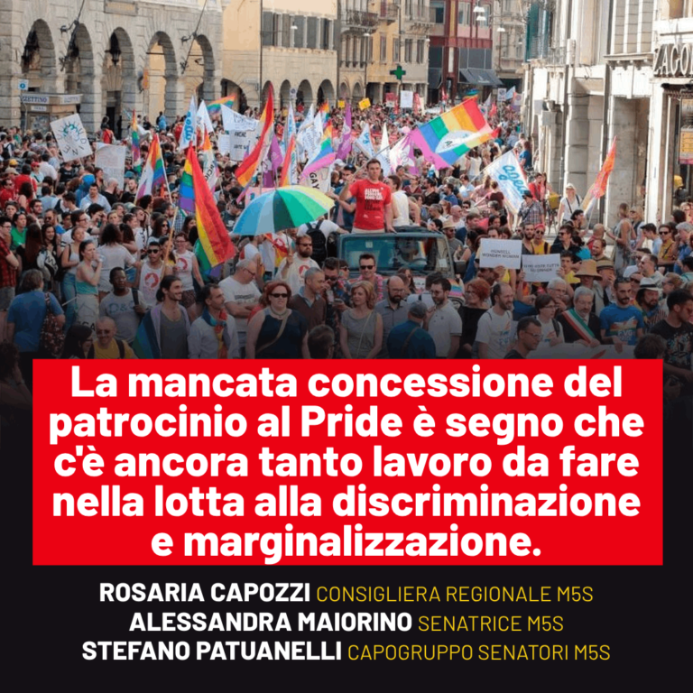 Pride FVG, Capozzi: Errore negare patrocinio a manifestazione