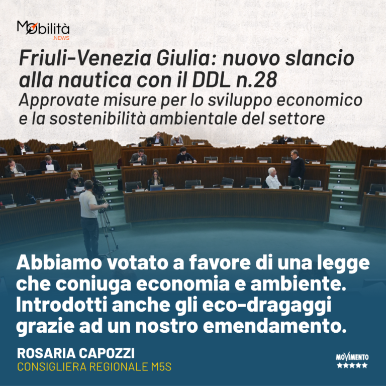 Nautica, Capozzi: Soddisfatta nostra istanza per unire esigenze ambiente ed economia