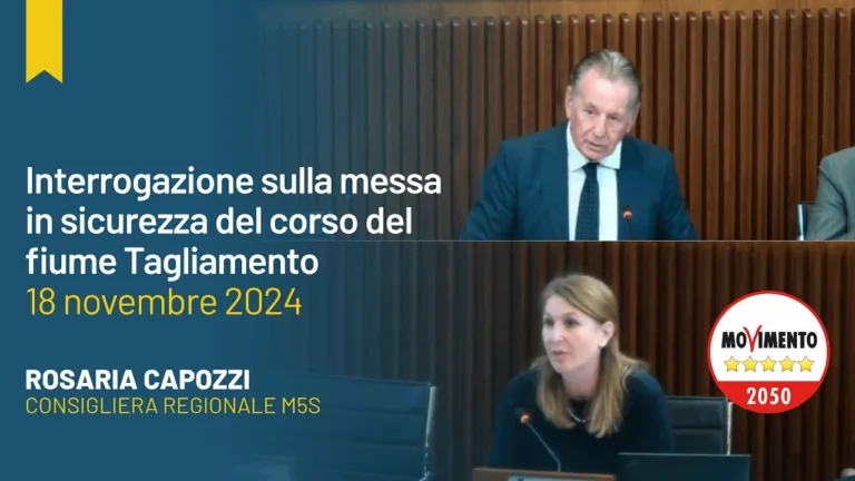 Tagliamento, ecco la nostra interrogazione e la risposta di Scoccimarro