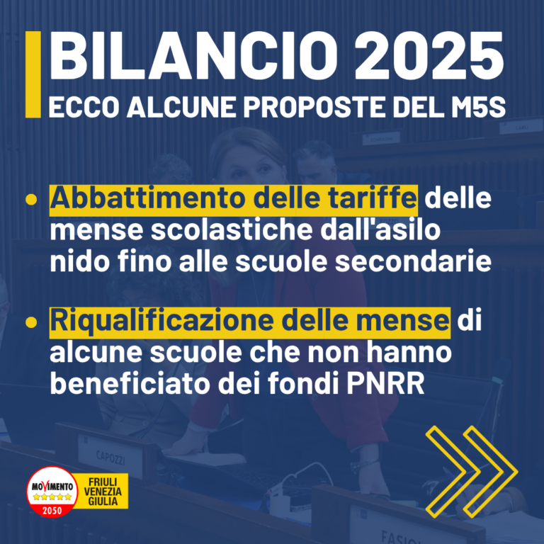 Bilancio 2025, ecco alcune delle nostre proposte