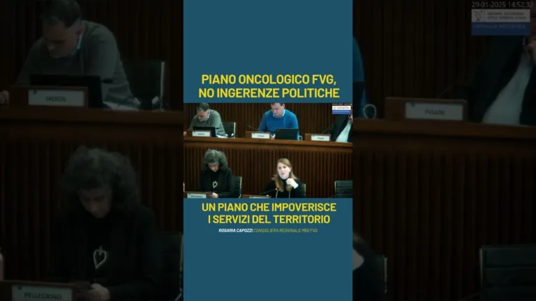 Salute, Capozzi: Rete oncologica, no ingerenze politiche su Piano vitale