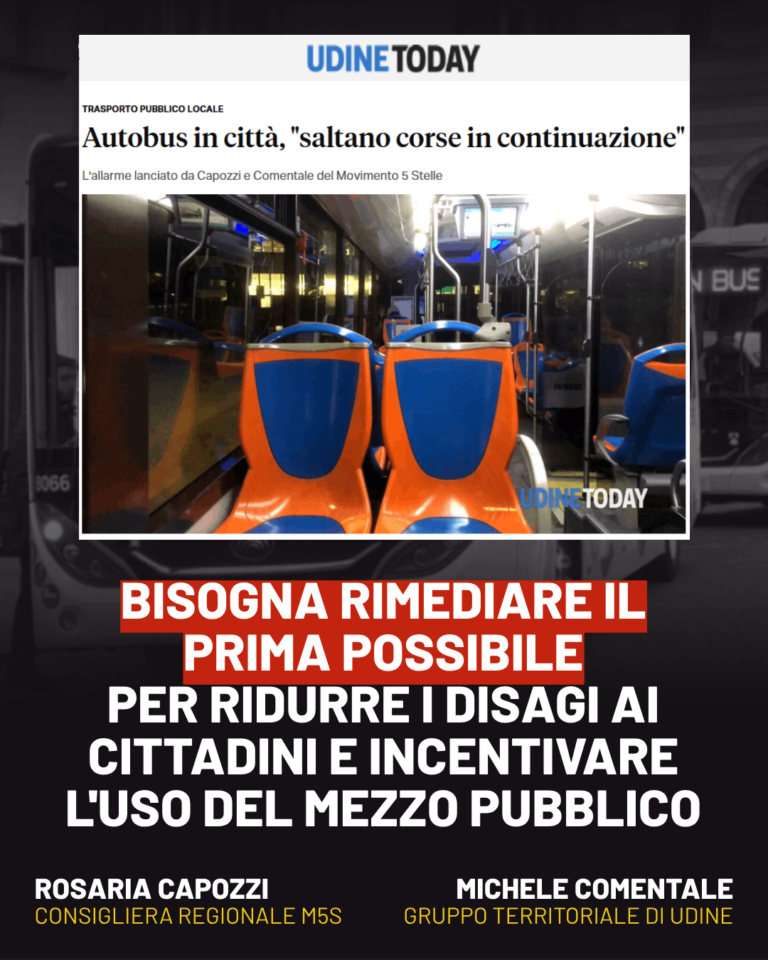 Trasporti urbani, Capozzi-Comentale: Decine di corse saltate, rimediare in fretta