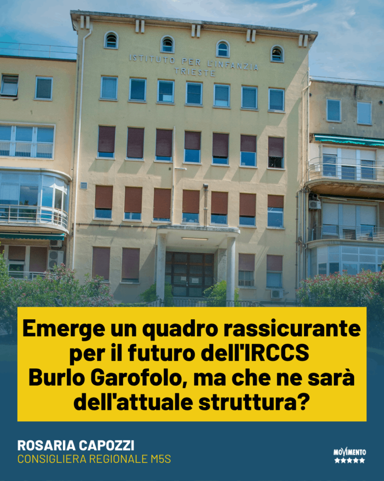 Sanità, Capozzi: Futuro Burlo, uno spiraglio per operatori e pazienti