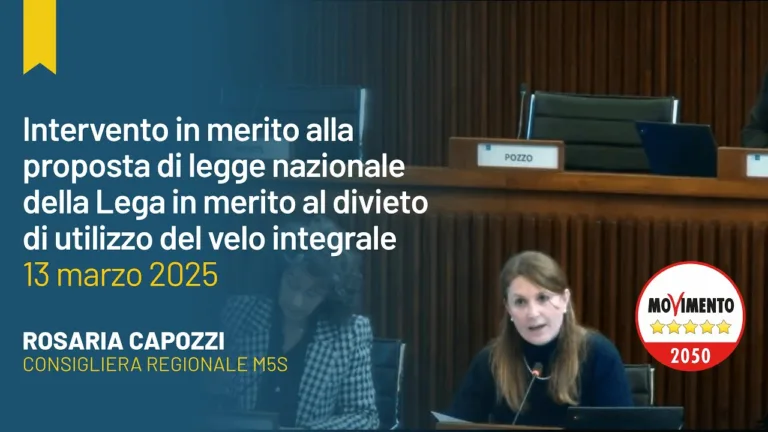 Velo, Capozzi (M5S): Pdl leghista ideologica, nascosta dietro presunta sicurezza